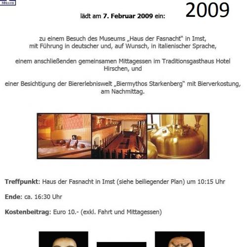 2009, Fastnachtsmuseum Imst, Biermythos Starkenberg