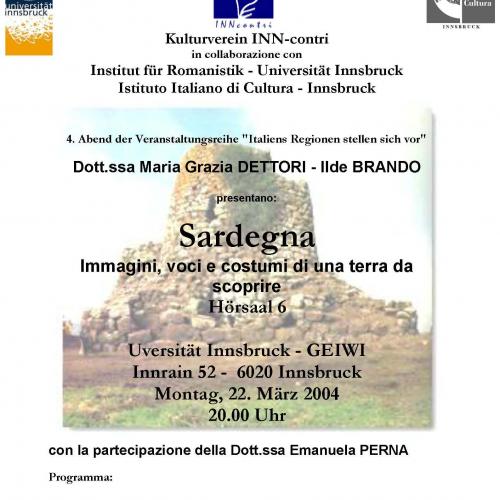 2004, Poster Vortrag Sardegna
