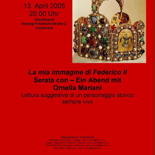 2005, Poster Vortrag Federico II Serata